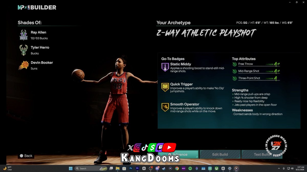 Dooms 6'8" 2-Way Athletic Playshot build